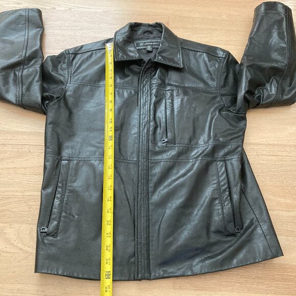 INC International Concepts Men's Genuine Leather Jacket, Medium, Black - Picture 7 of 12